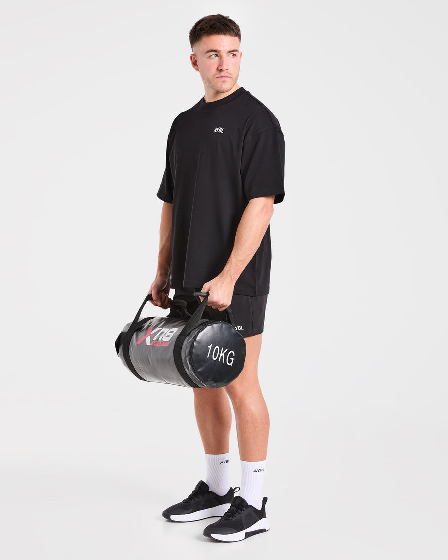 Gym Chalk Oversized T Shirt - Noir
