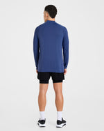Attain Seamless 1/2 Zip Pullover - Dusky Navy