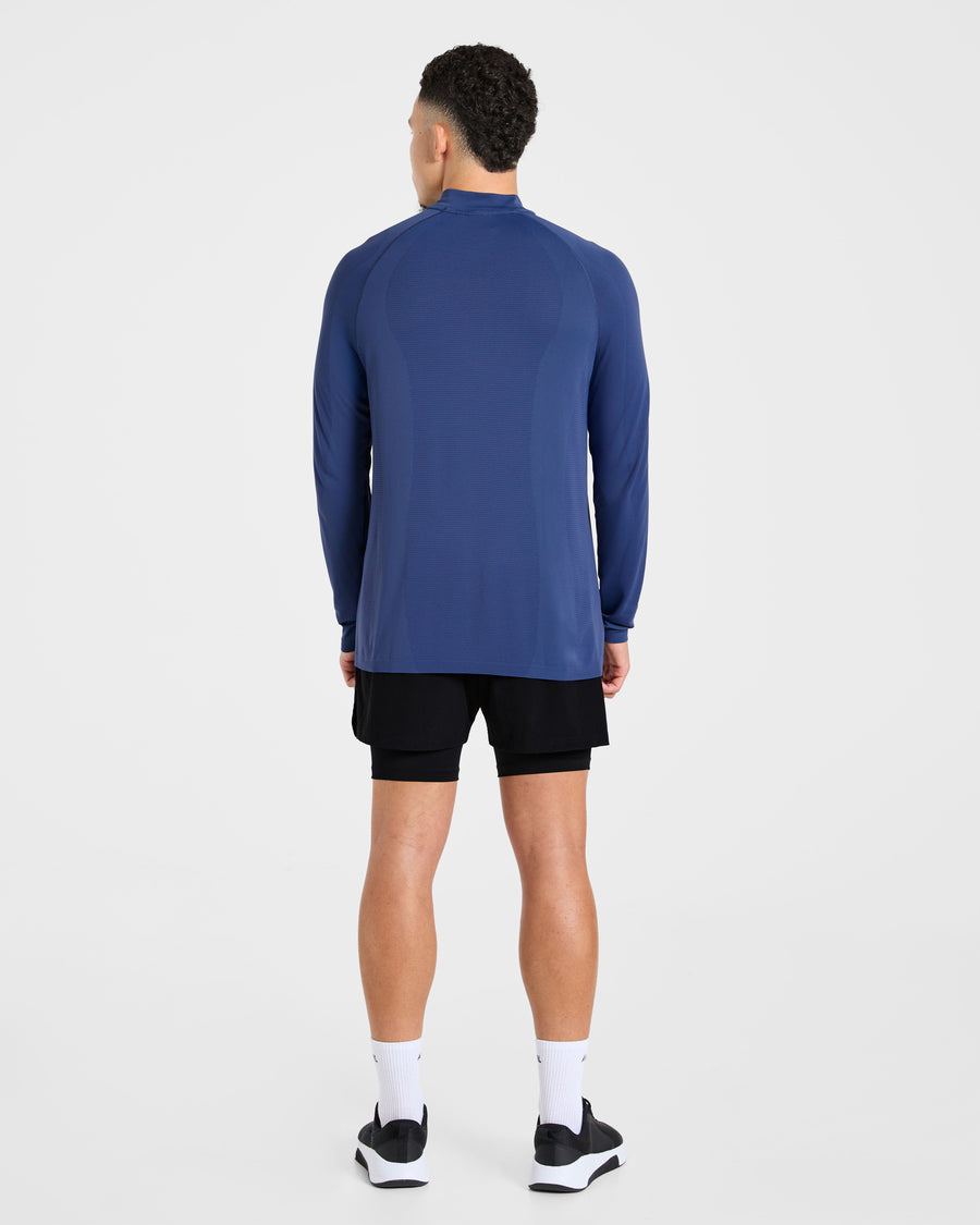 Attain Seamless 1/2 Zip Pullover - Dusky Navy