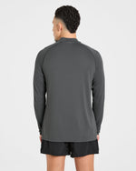 Attain Seamless 1/2 Zip Pullover - Storm Gris