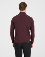 Precision Hybrid 1/4 Zip Pullover - Burgundy