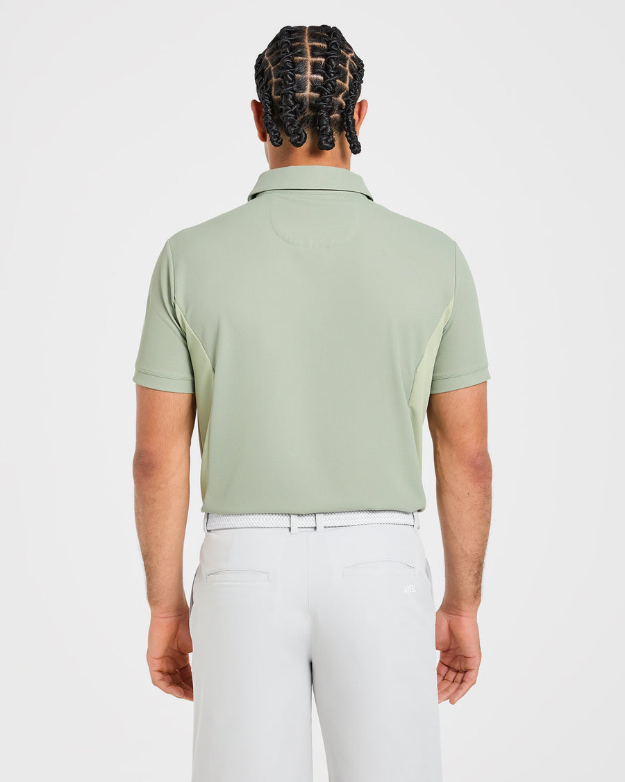 Edge Polo - Muted Olive Vert