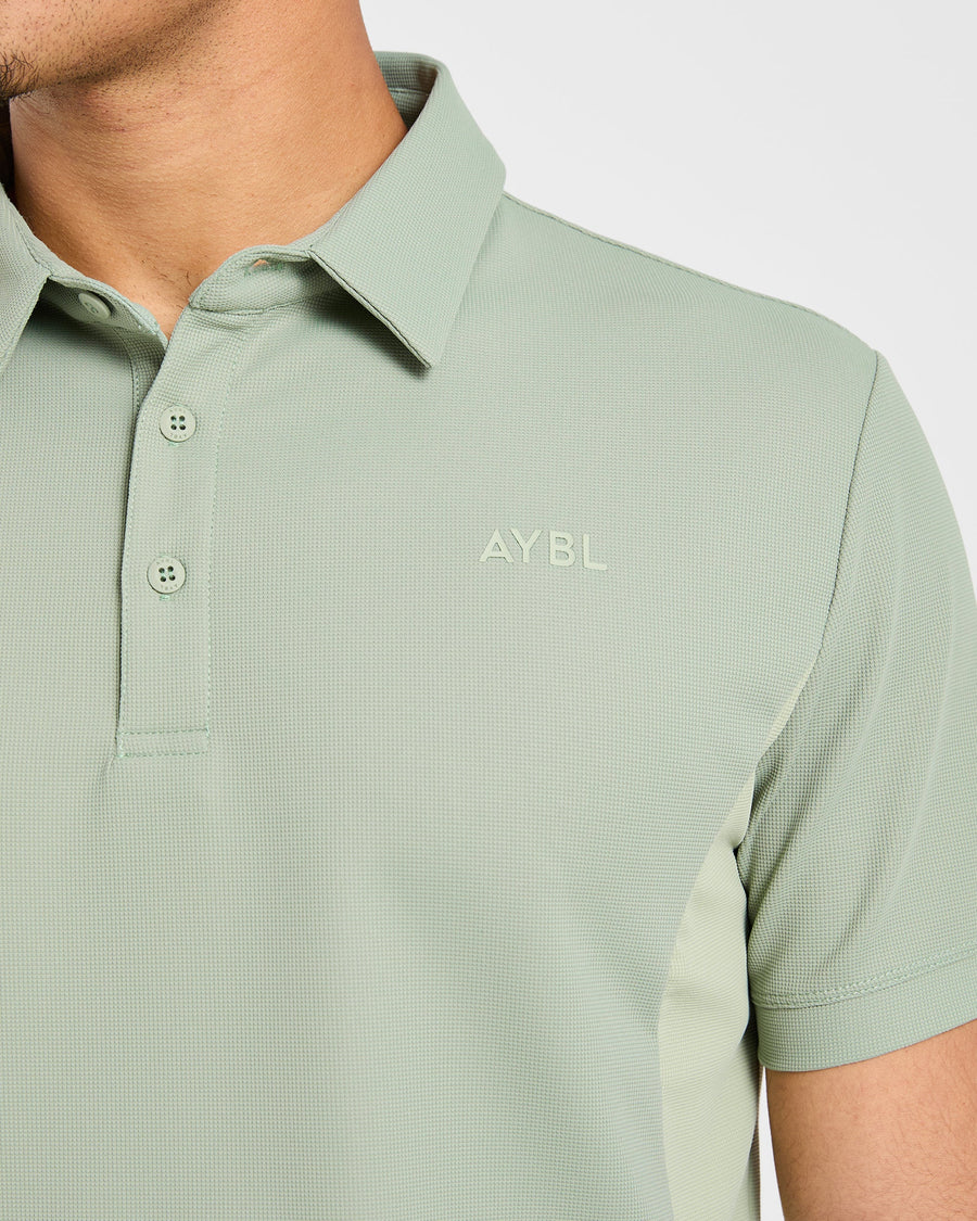 Edge Polo - Muted Olive Vert