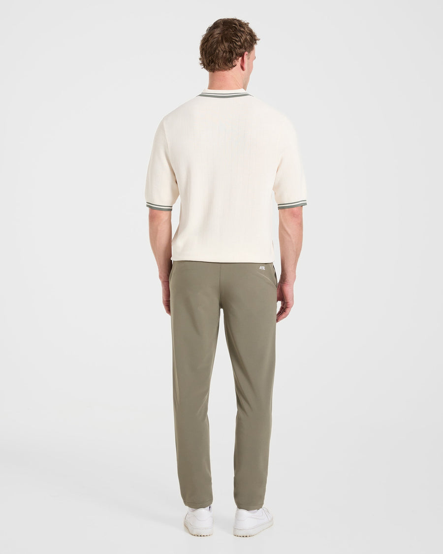 Classic Knitted Polo - Off White