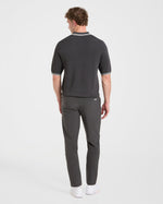 Classic Knitted Polo - Charcoal