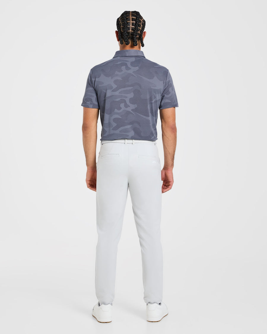 Camo Polo - Slate Bleu
