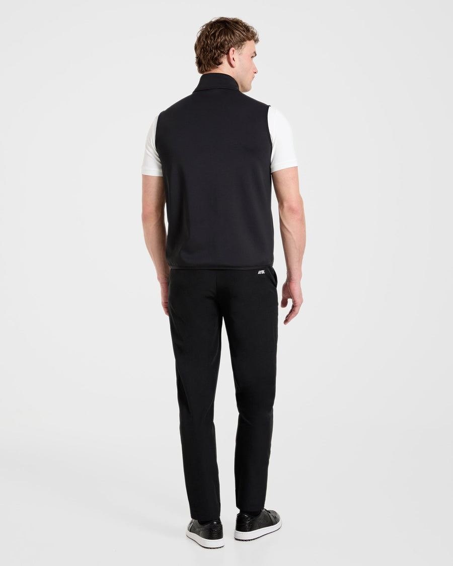 Precision 1/4 Zip Vest - Black
