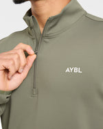 Precision 1/4 Zip Pullover - Deep Sage