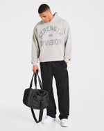 Strength Division Oversized Hoodie - Iced Gris