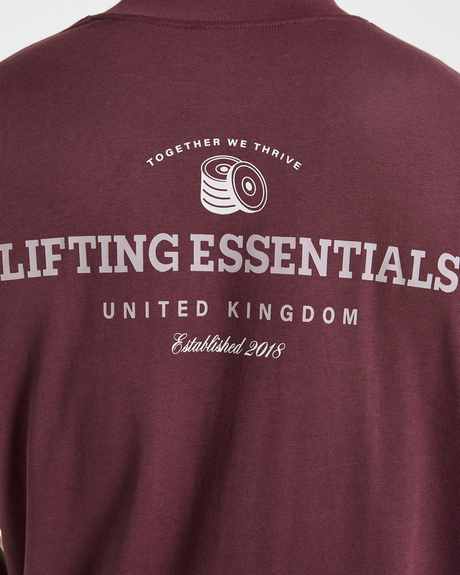 Apex Lifting Essentials Oversized T Shirt - Plum