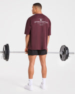 Apex Lifting Essentials Oversized T Shirt - Plum