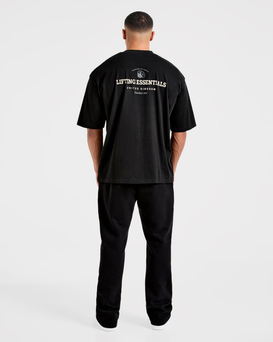 Apex Lifting Essentials Oversized T Shirt - Noir/Crème