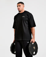 Apex Lifting Essentials Oversized T Shirt - Noir/Crème