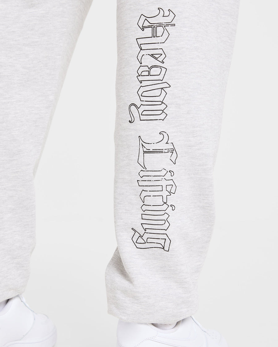 Heavy Lifting Gothic Oversized Joggers - Gris Marl