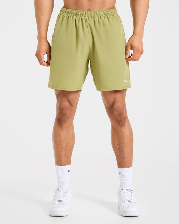 Core 7" Shorts  - Citrus Olive
