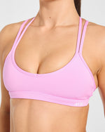 Essential Strappy Sports Bra - Sugar Rose