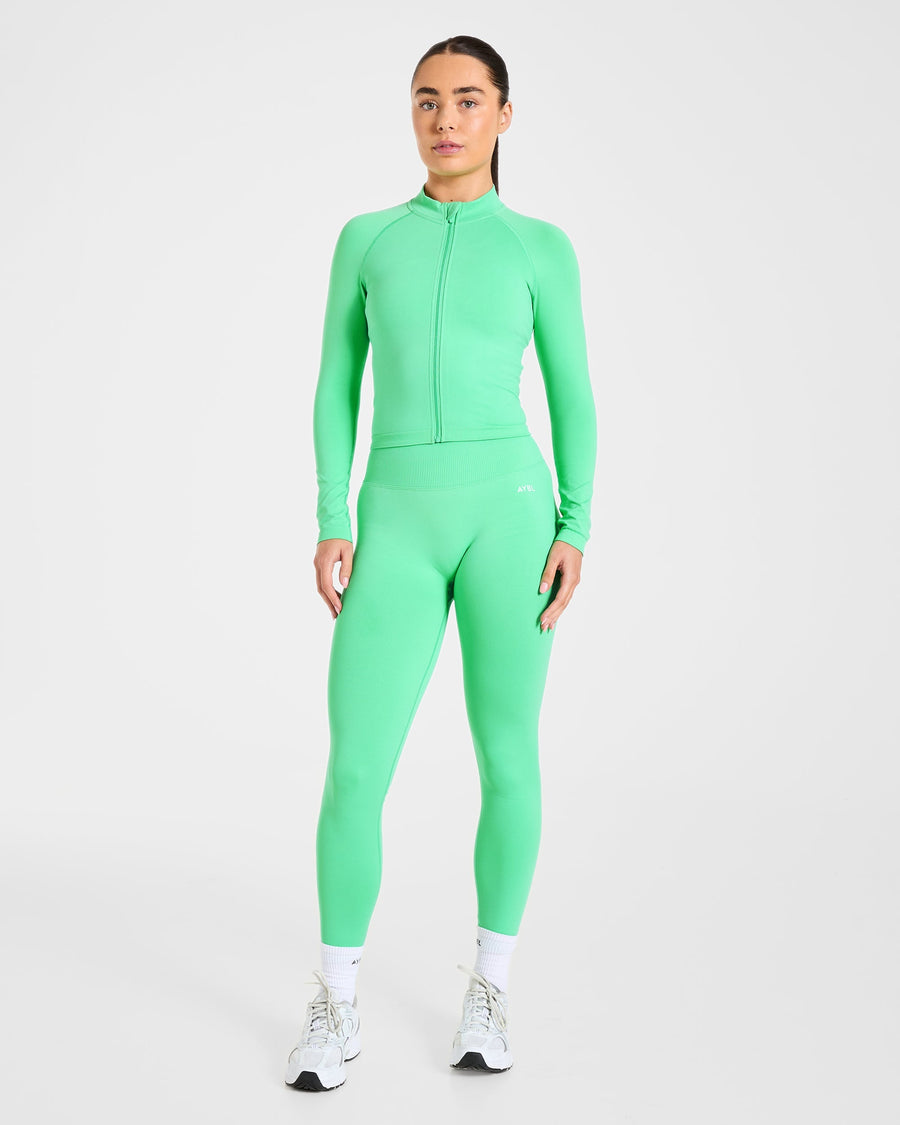 Enhance Seamless Jacket - Mint Vert