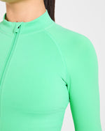 Enhance Seamless Jacket - Mint Vert