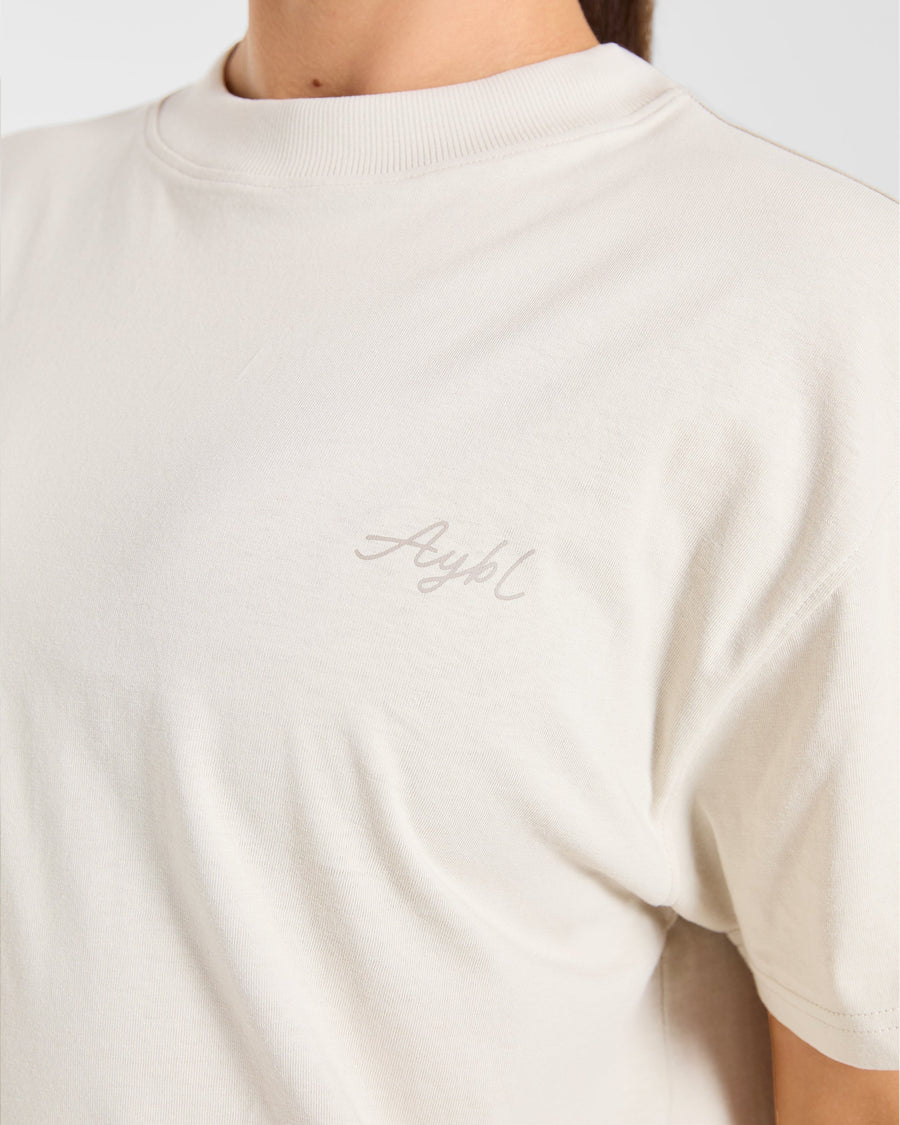 AYBL Studio Oversized T Shirt - Taupe Beige