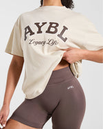 Legacy Lifts Oversized T Shirt - Beige