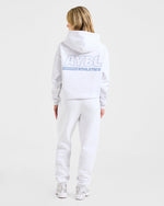 Athletics Track Oversized Hoodie - Heather Gris/Slate Bleu