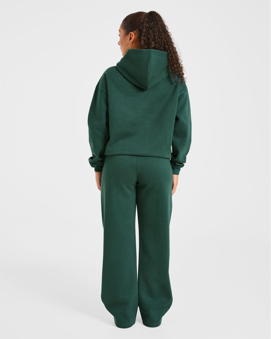 Varsity 2.0 Oversized Hoodie - Deep Forest