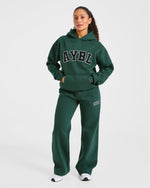 Varsity 2.0 Oversized Hoodie - Deep Forest