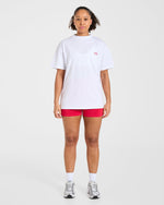 AYBL Strength Co Oversized T Shirt - White