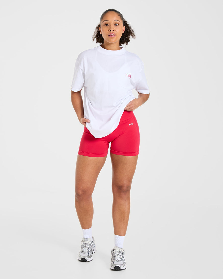 AYBL Strength Co Oversized T Shirt - White