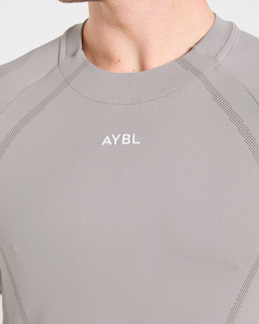 Attain Seamless Long Sleeve T Shirt - Woodland Fog
