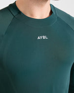 Attain Seamless Long Sleeve T Shirt - Pine Forest