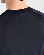 Attain Seamless Long Sleeve T Shirt - Noir