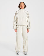 Retro Track Jacket - Off Blanc