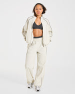 Retro Track Jacket - Off Blanc
