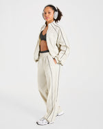 Retro Track Jacket - Off Blanc