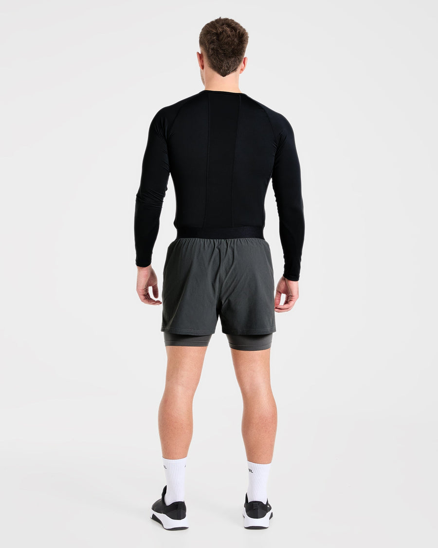 Signature 2 in 1 Shorts - Charcoal