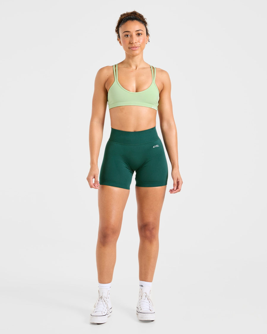 Essential Strappy Sports Bra - Soft Vert