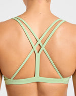 Essential Strappy Sports Bra - Soft Vert