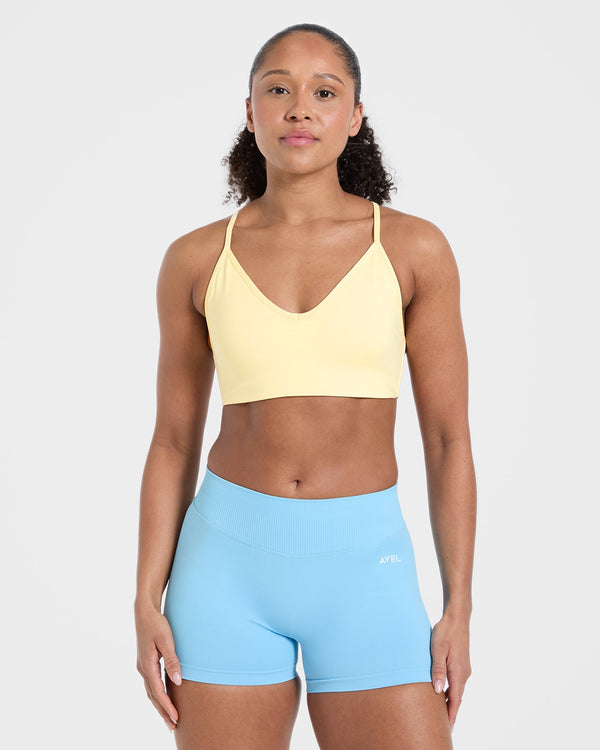 Essential Crossback Sports Bra - Jaune