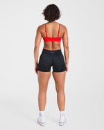 Essential Double Layer Sports Bra - Vibrant Rouge