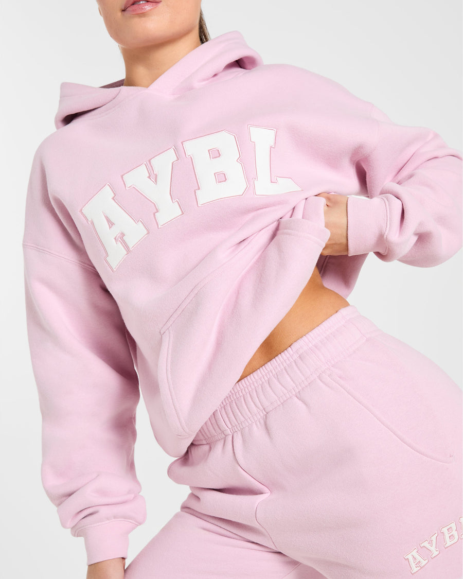 Varsity 2.0 Oversized Hoodie - Iced Rose