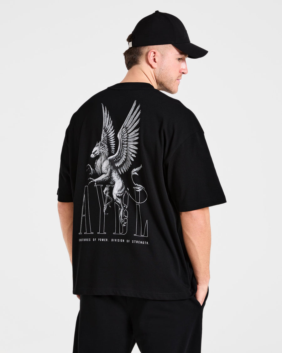 Creatures Of Power Oversized T Shirt - Noir
