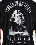 Strength Of Titans Oversized T Shirt - Noir