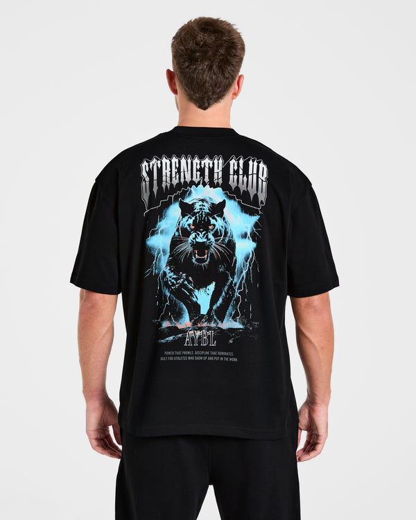 Hunt Your Goals Oversized T Shirt - Noir