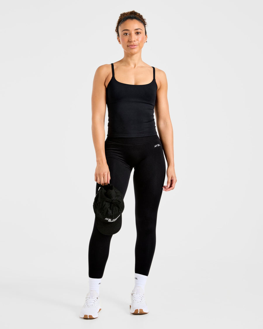Essential Strappy Tank Top - Noir