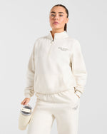 Sports Collective Oversized Straight Leg Joggers - Off Blanc/Vert
