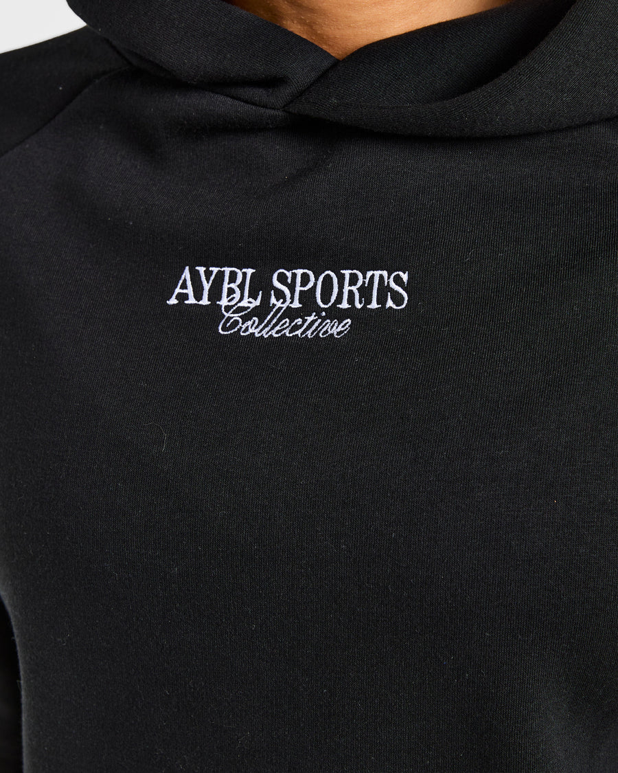 Sports Collective Oversized Hoodie - Noir