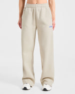 Sports Essentials Oversized Straight Leg Joggers - Sand