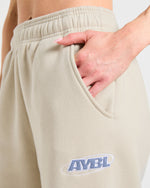 Sports Essentials Oversized Straight Leg Joggers - Sand