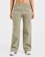 Sports Essentials Oversized Straight Leg Joggers - Muted Olive